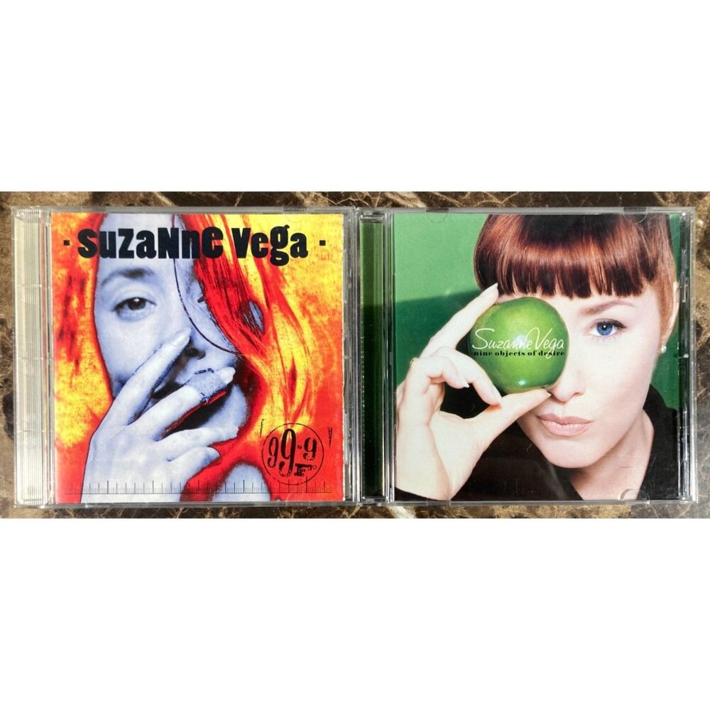 Suzanne Vega 2 CD Lot 99.9 F 1992 & Nine Objects of Desire 1996 Discs Near Mint